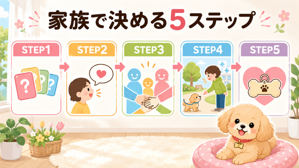 3月生まれの犬の名前を家族で決める5ステップ