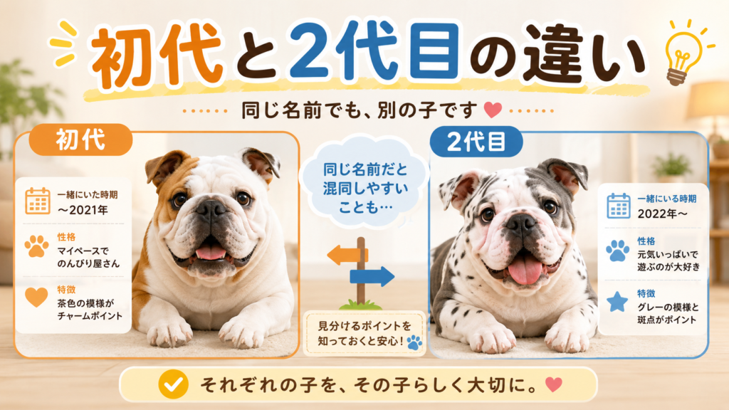 初代ジェームズと2代目ジェームズの違いを整理した図解
