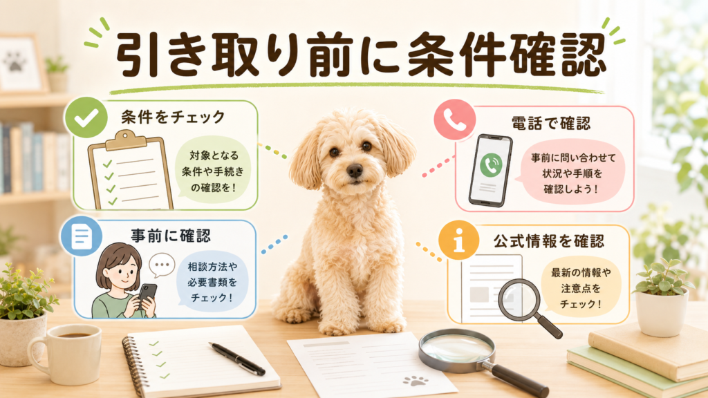 自治体で犬の引き取りを断られるケースを整理した図