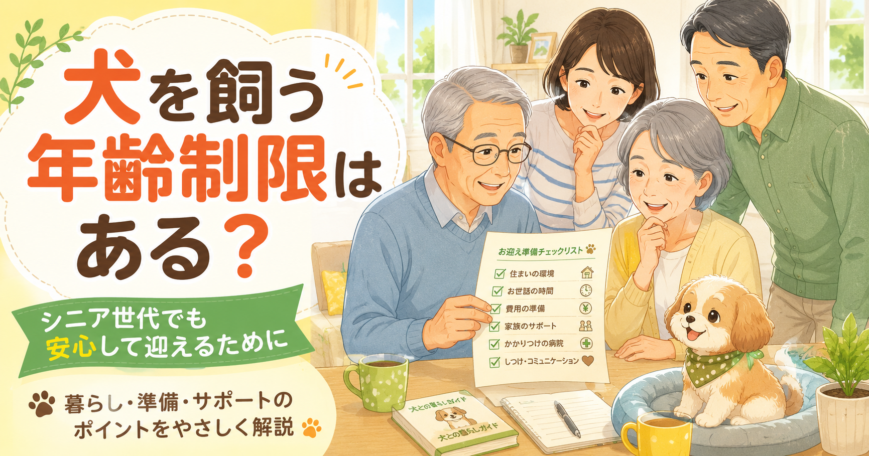 犬を飼う年齢制限と60代70代の注意点を整理したアイキャッチ